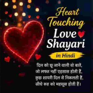 Heart Touching Love Shayari in Hindi