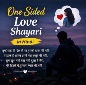 One Sided Love Shayari in Hindi